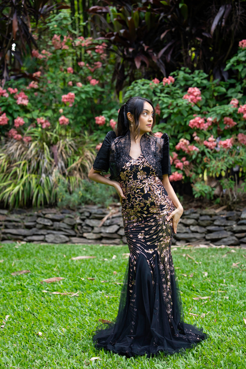 Estella Mestiza Dress (Rose Gold)