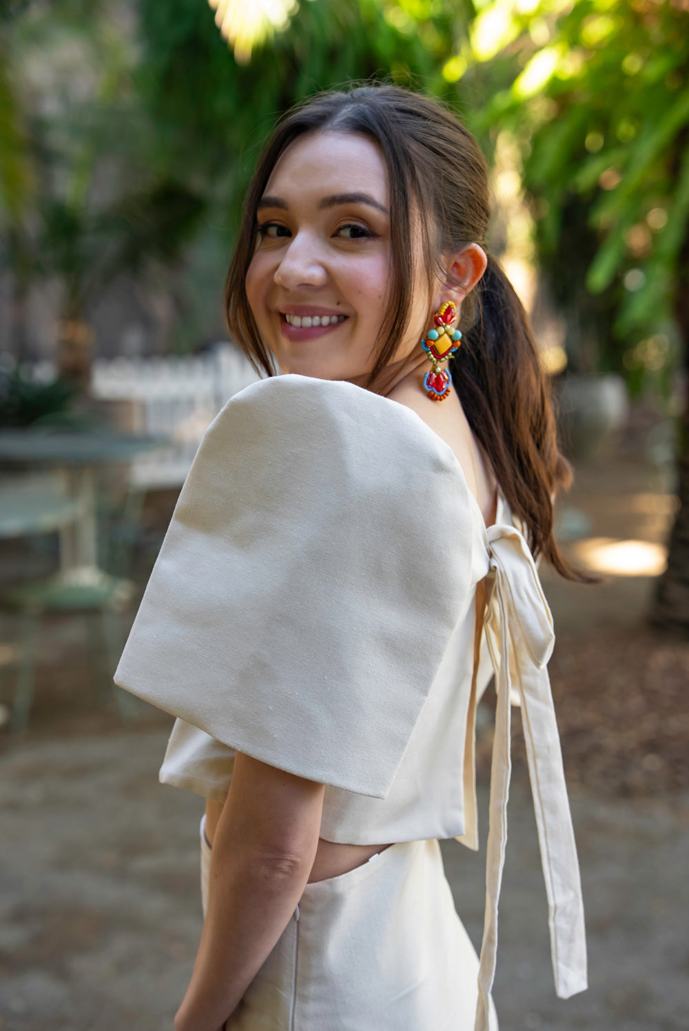Nida Filipiniana Top (Oat)