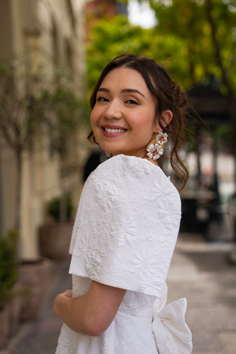 Love Midi Filipiniana Dress (Snow White)