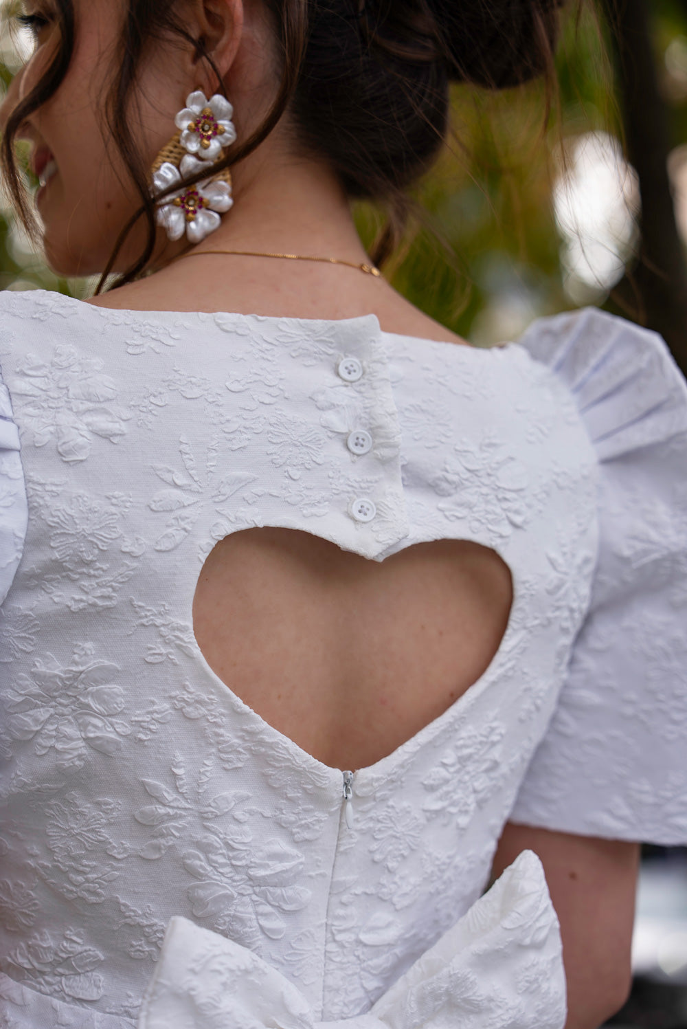 Love Midi Filipiniana Dress (Snow White)