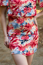 Filipiniana Skirt 'Nida' in Floral, side view – Mestiza Filipina
