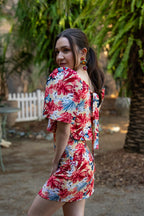 Filipiniana Top 'Nida' in Floral, full length – Mestiza Filipina