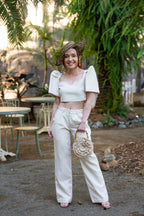 Filipiniana Top 'Sia' in Oat, styled look – Mestiza Filipina