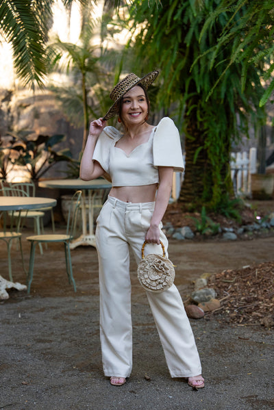 Sia Filipiniana Top (Oat)