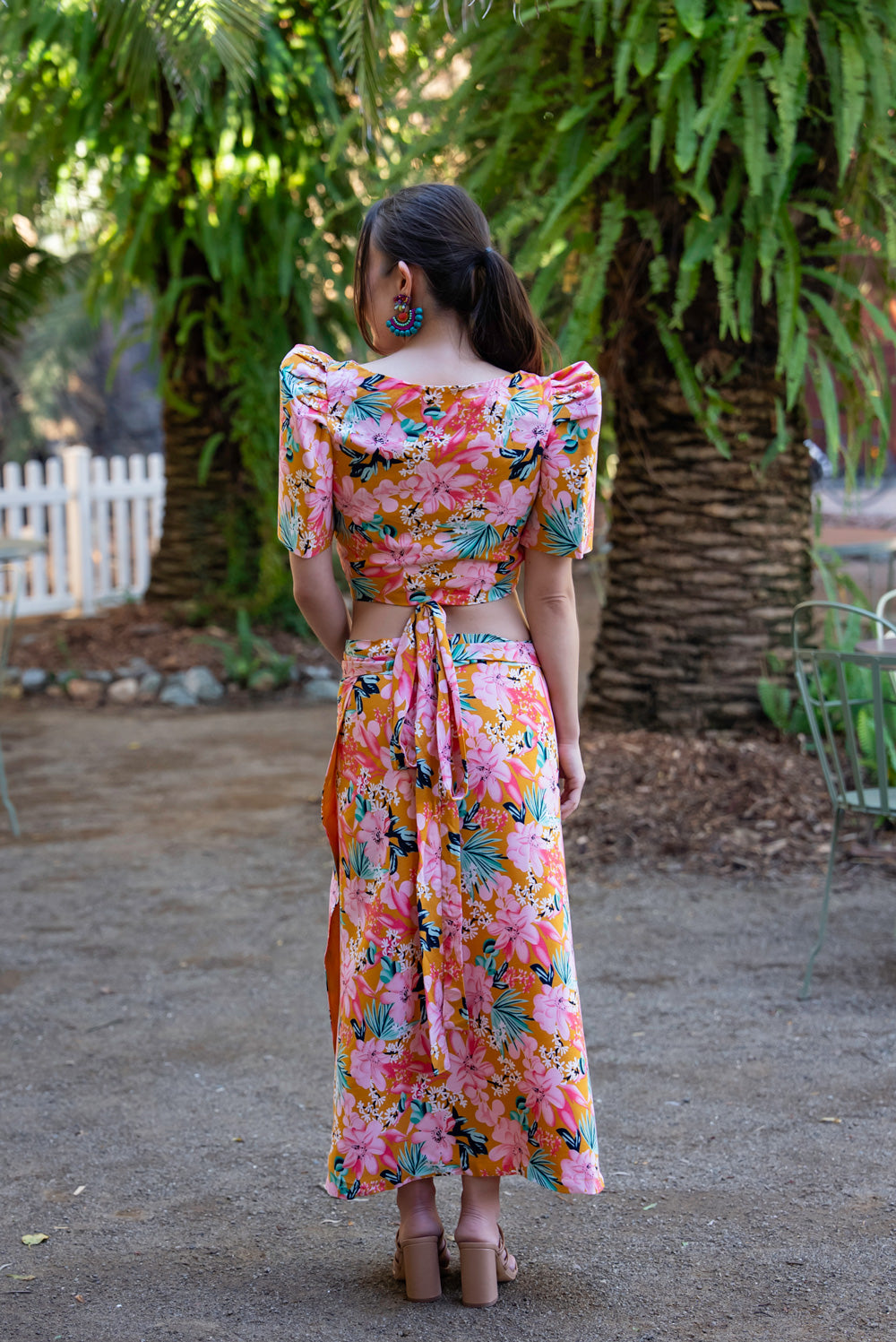 Cora Midi Wrap Skirt (Floral)