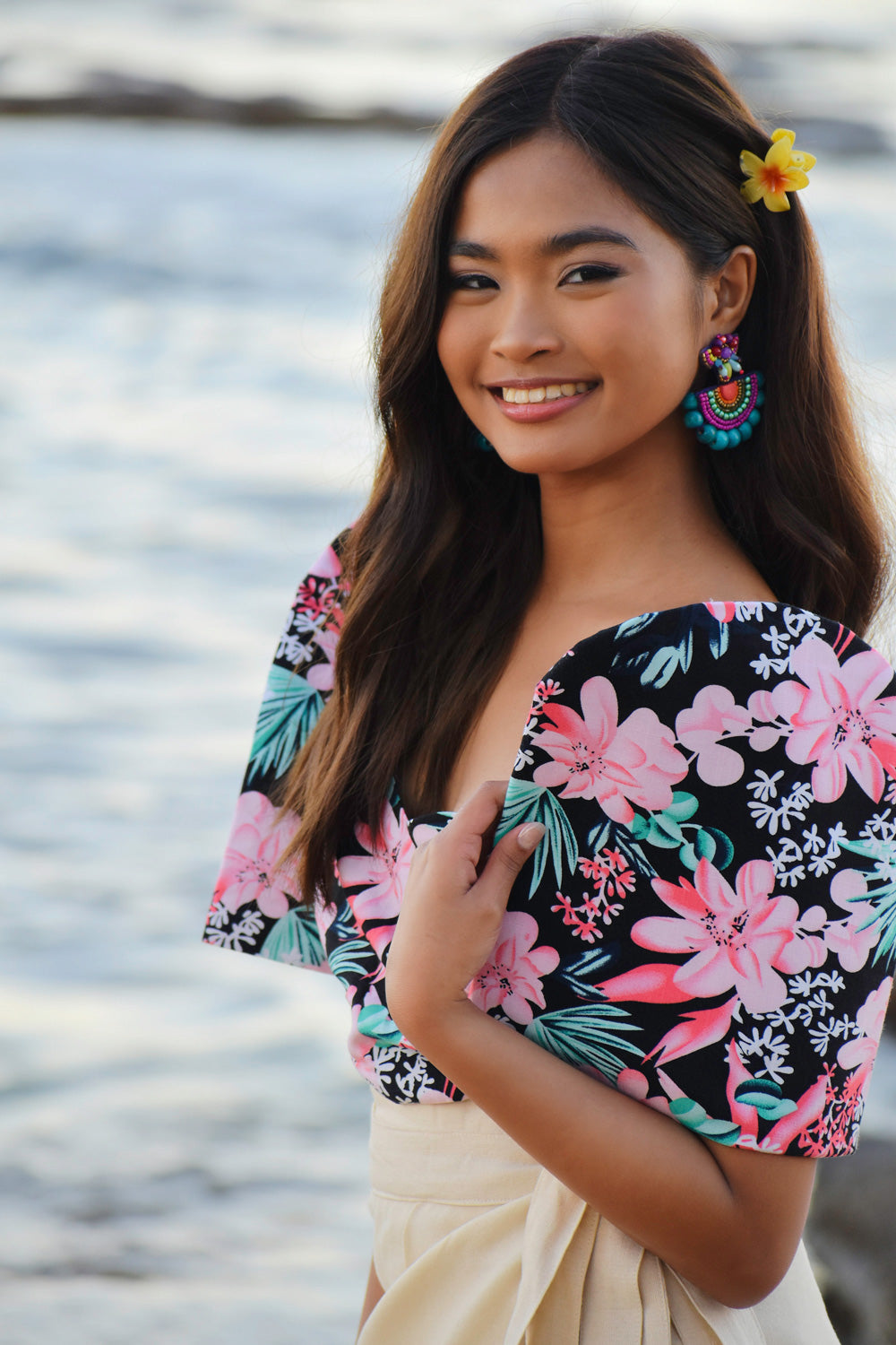 Sia Filipiniana Top (Floral)