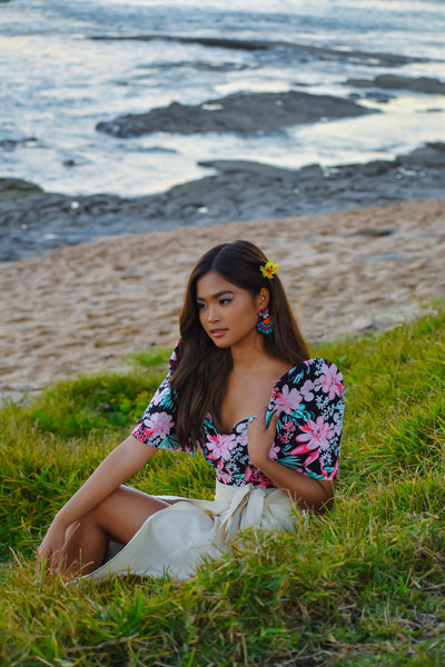 Sia Filipiniana Top (Floral)