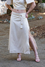 Filipiniana Skirt 'Cora' in Oat – Mestiza Filipina