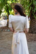 Filipiniana Top 'Cora' in Oat – Mestiza Filipina