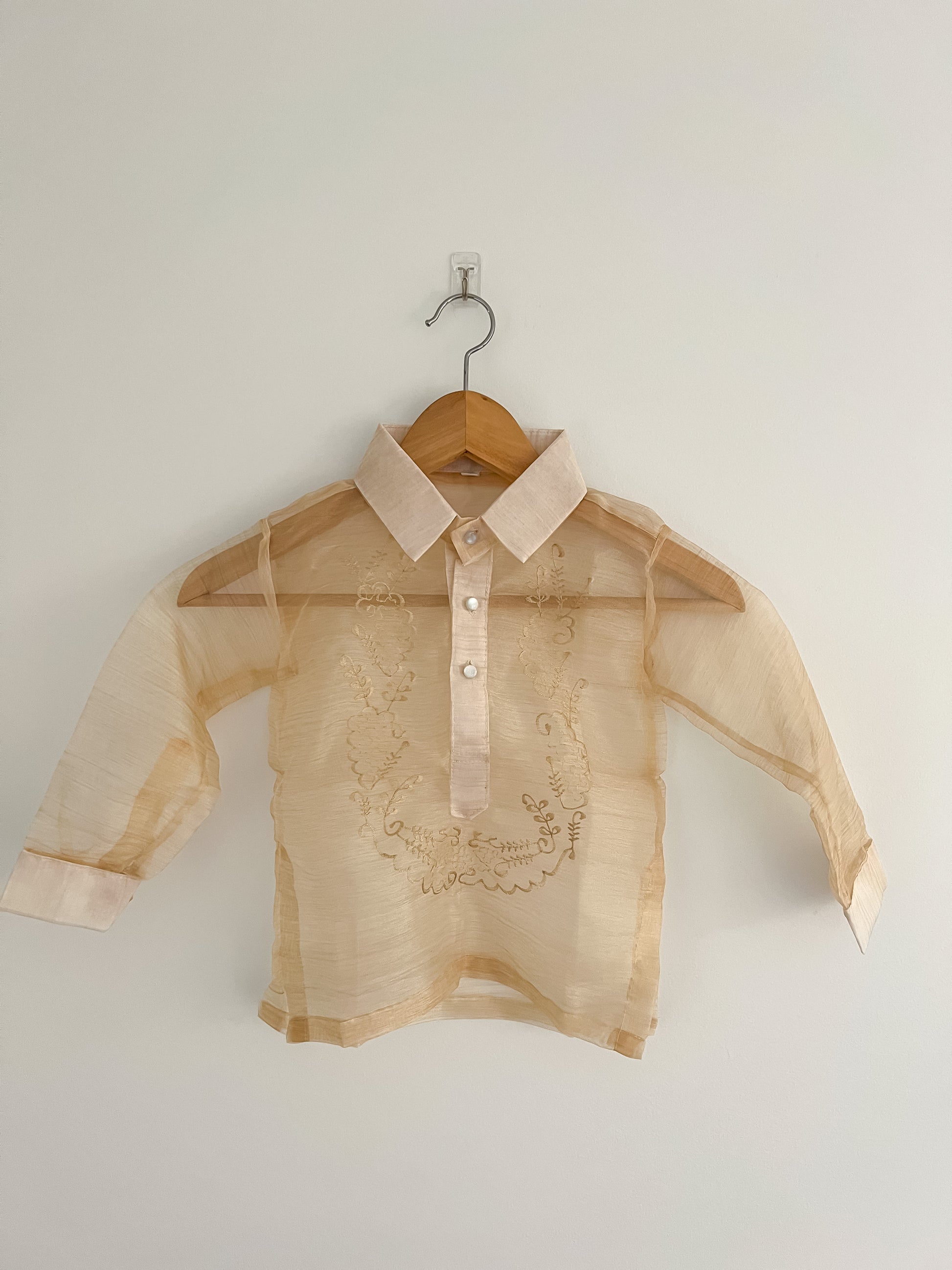 Piolito Children's Barong Tagalog (Beige)