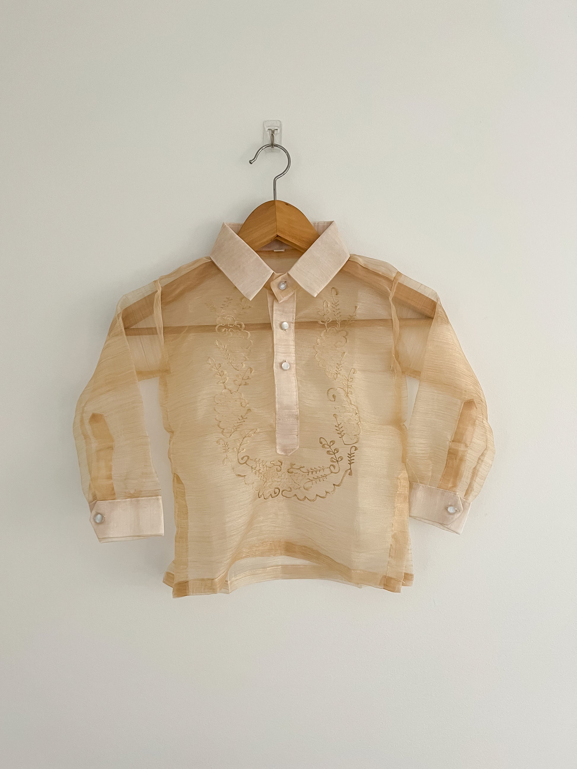 Piolito Children's Barong Tagalog (Beige)