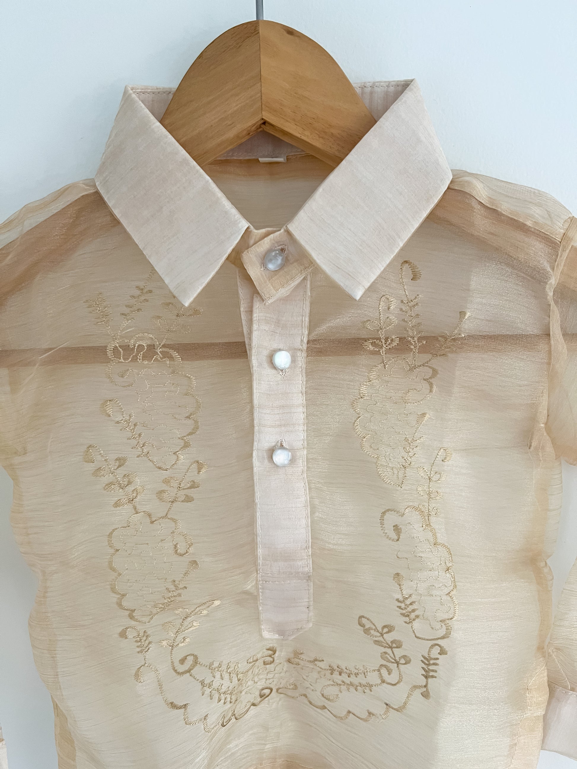 Piolito Children's Barong Tagalog (Beige)