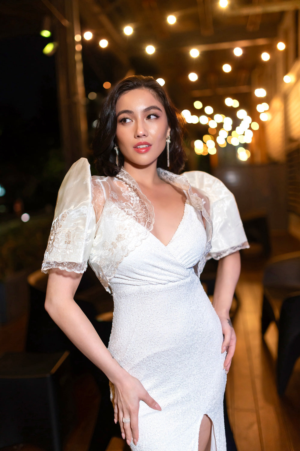 Selene Mestiza Dress (Ivory)