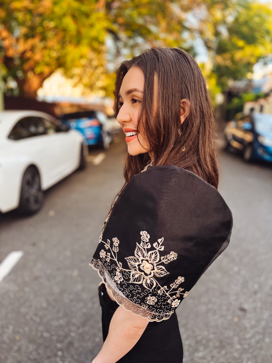 Luisa Mestiza Bolero (Black)