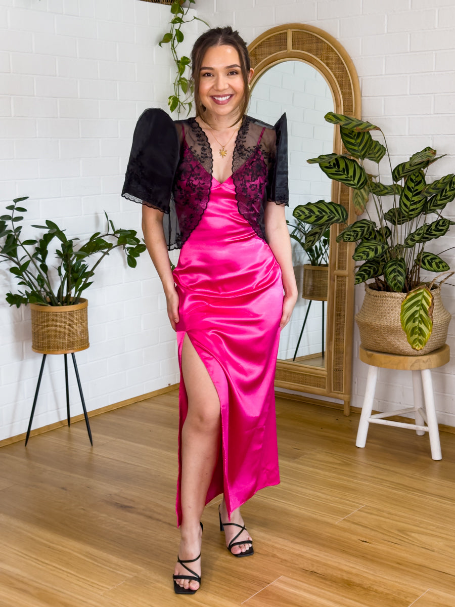 'Maria' Filipiniana Bolero (Midnight Black)
