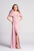 'Eliana' Modern Filipiniana Gown (Blush Pink)