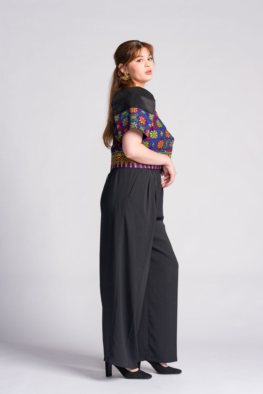 'Tala' Mindanao Geometric Print Filipiniana Bolero