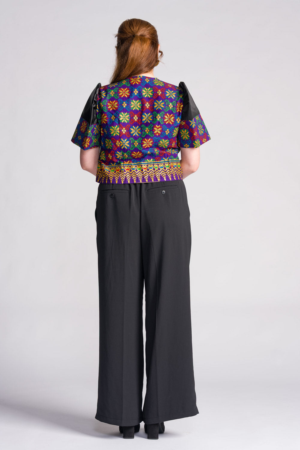 'Tala' Mindanao Geometric Print Filipiniana Bolero