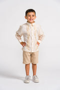 'Miguel' Children's Barong Tagalog – Cream, Jusilyn