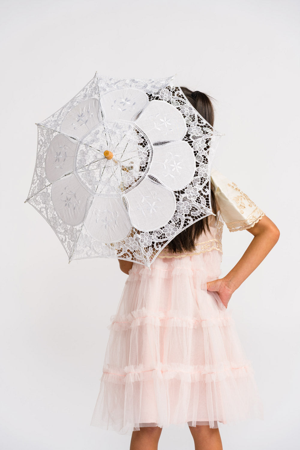 Kids 'Payong' Lace Parasol (Snow White)
