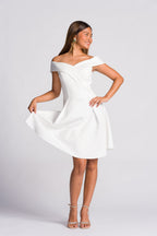 Filipiniana 'Clara' in Ivory White, back view – Mestiza Filipina