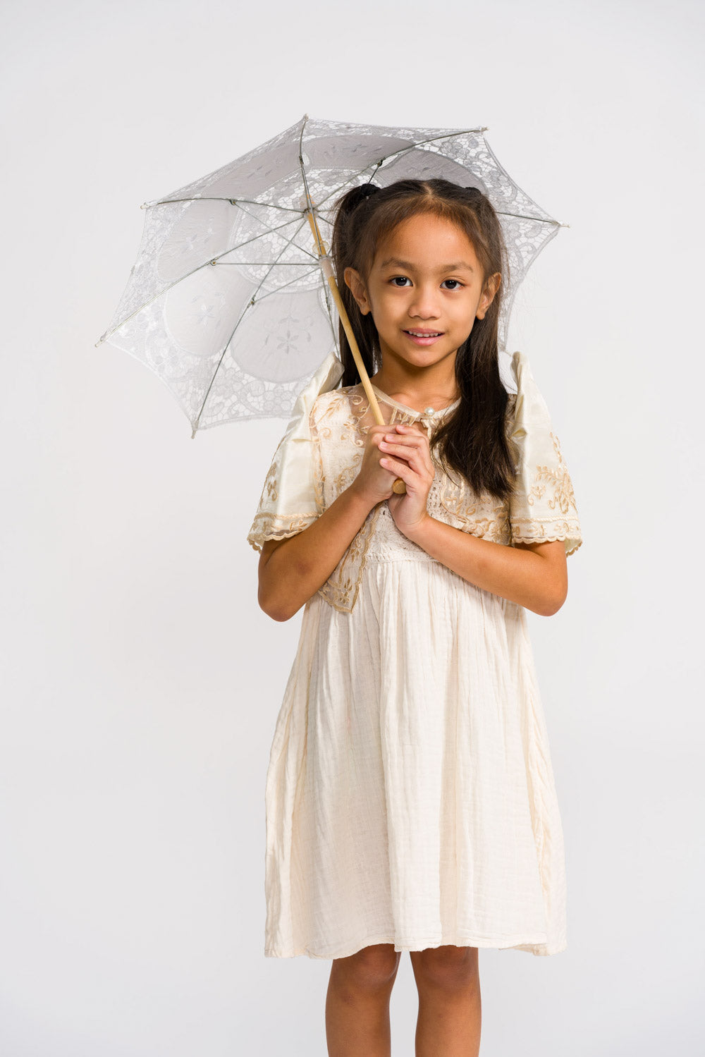 'Carmencita' Children's Filipiniana Bolero (Cream), Organza