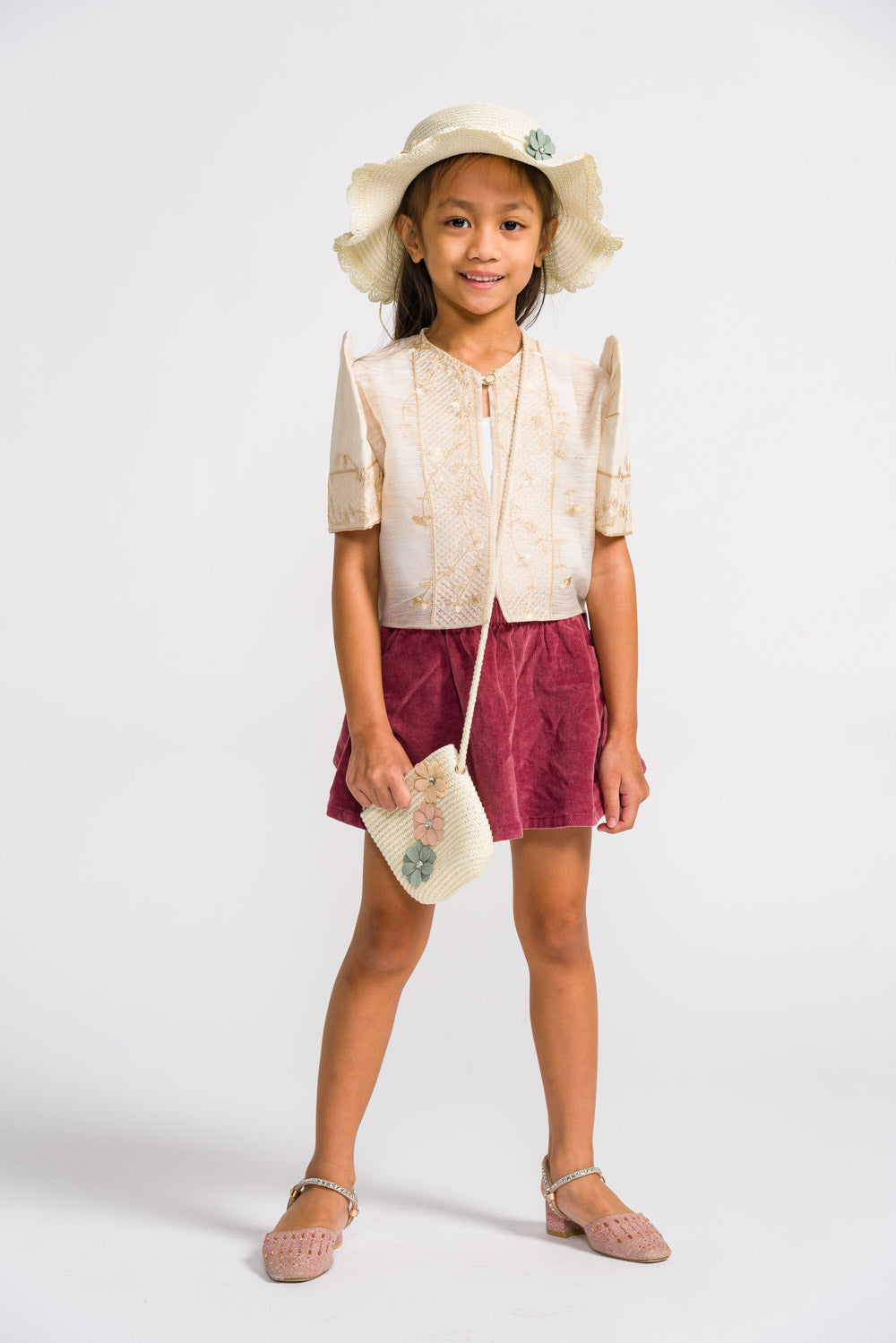 'Aiza' Children's Filipiniana Bolero (Cream), Jusilyn