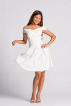 Filipiniana 'Clara' in Ivory White, front view – Mestiza Filipina