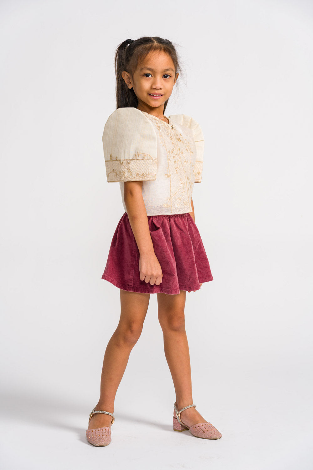 'Aiza' Children's Filipiniana Bolero (Cream), Jusilyn