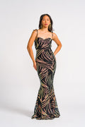'Mirasol' Sequin Prom & Formal Gown (Black)