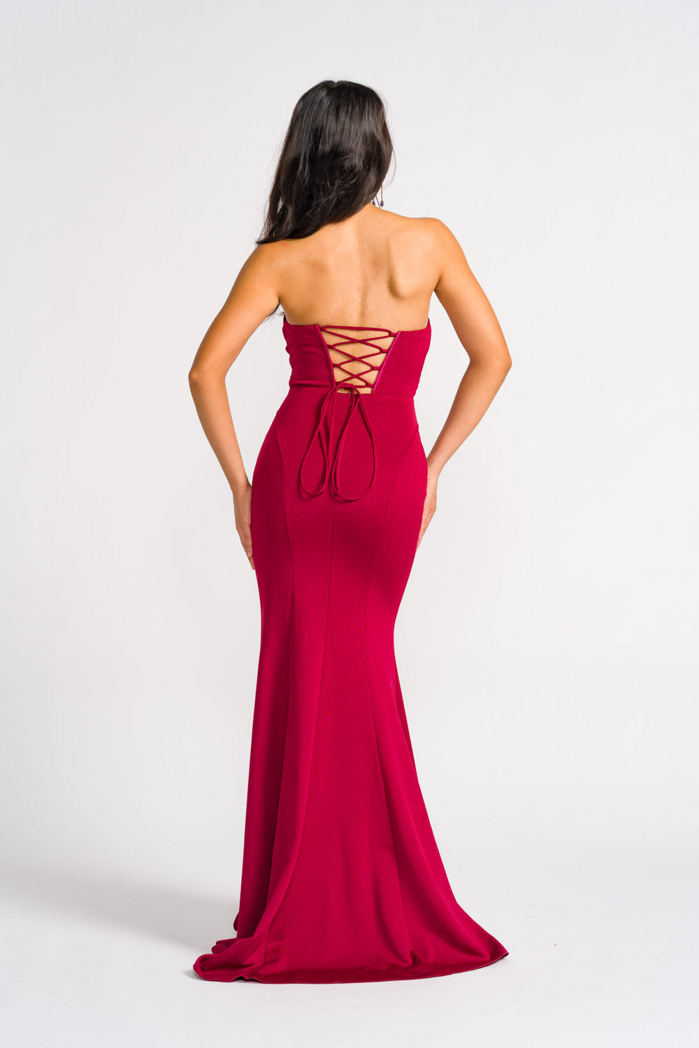 'Rosalia' Prom & Formal Gown (Burgundy)
