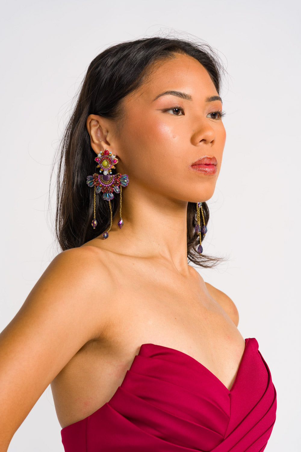 'Sidlak' Worn Two Ways Handmade Earrings by Boho Manila