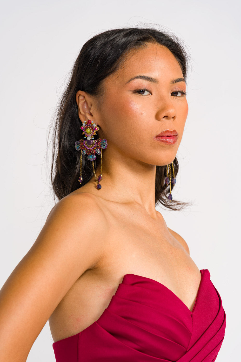 'Sidlak' Worn Two Ways Handmade Earrings by Boho Manila