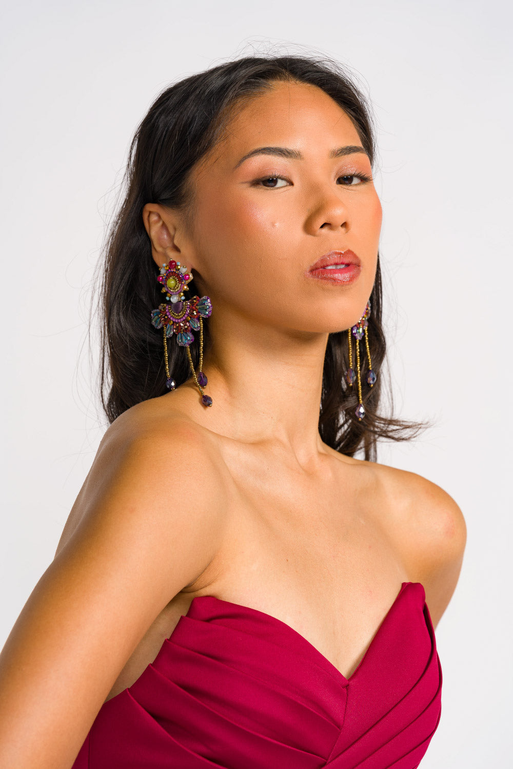 'Sidlak' Worn Two Ways Handmade Earrings by Boho Manila