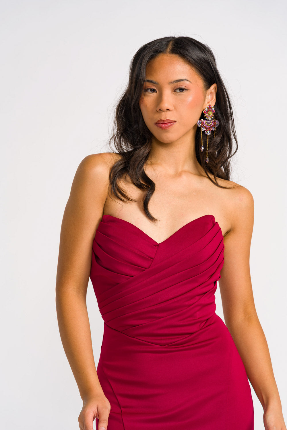'Rosalia' Prom & Formal Gown (Burgundy)