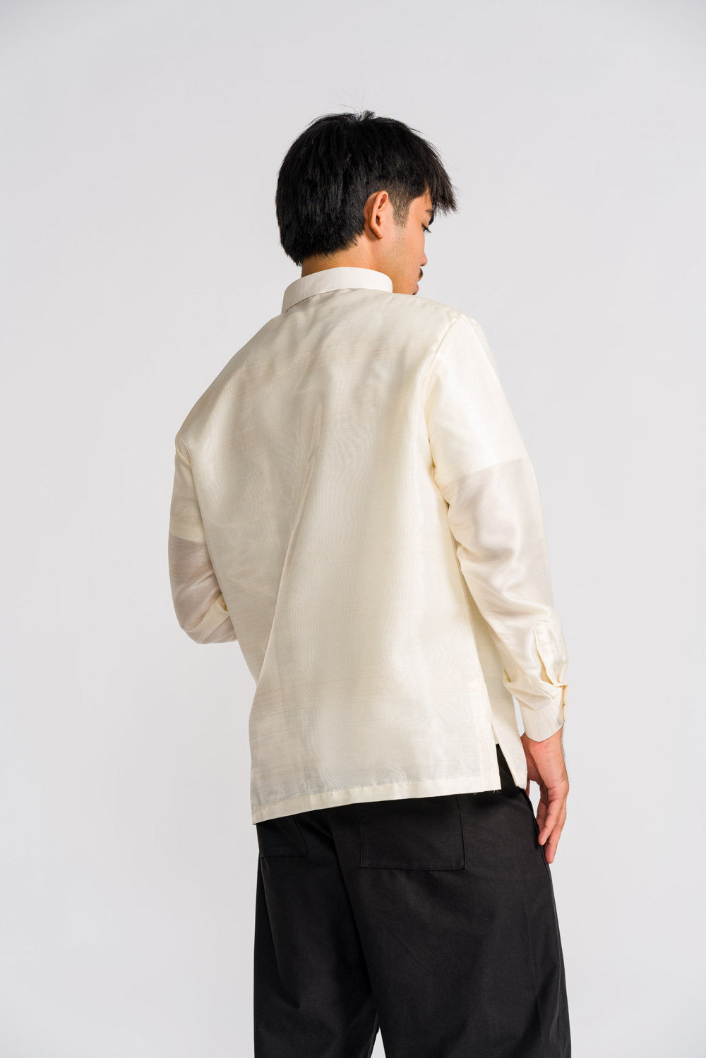 'Pedro' Barong Tagalog – Cream, Organza