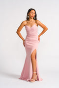 'Rosalia' Prom & Formal Gown (Lotus Pink)