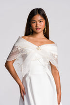 Filipiniana Alampay 'Maria Clara' in Ivory White – Mestiza Filipina