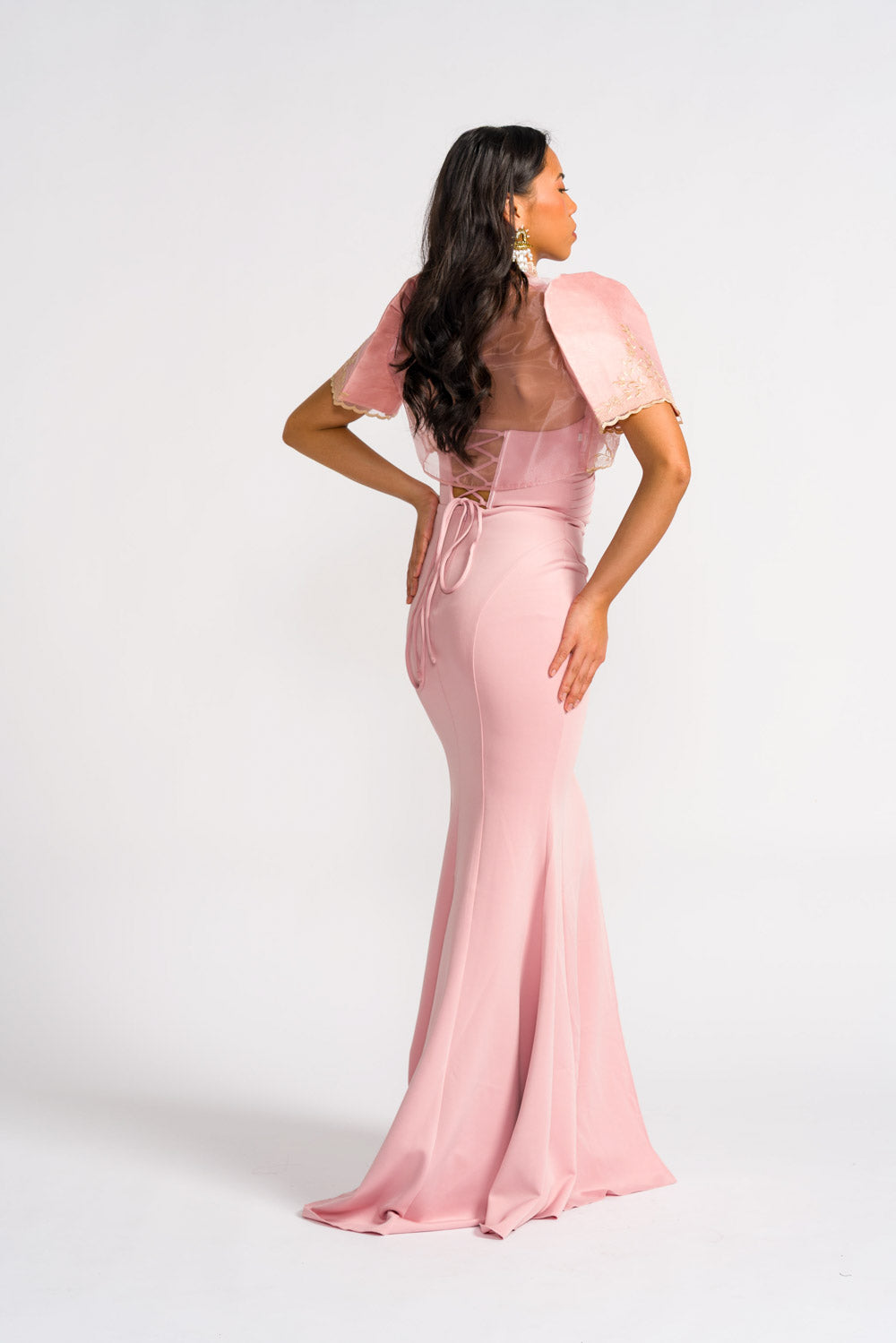 'Rosalia' Prom & Formal Gown (Lotus Pink)