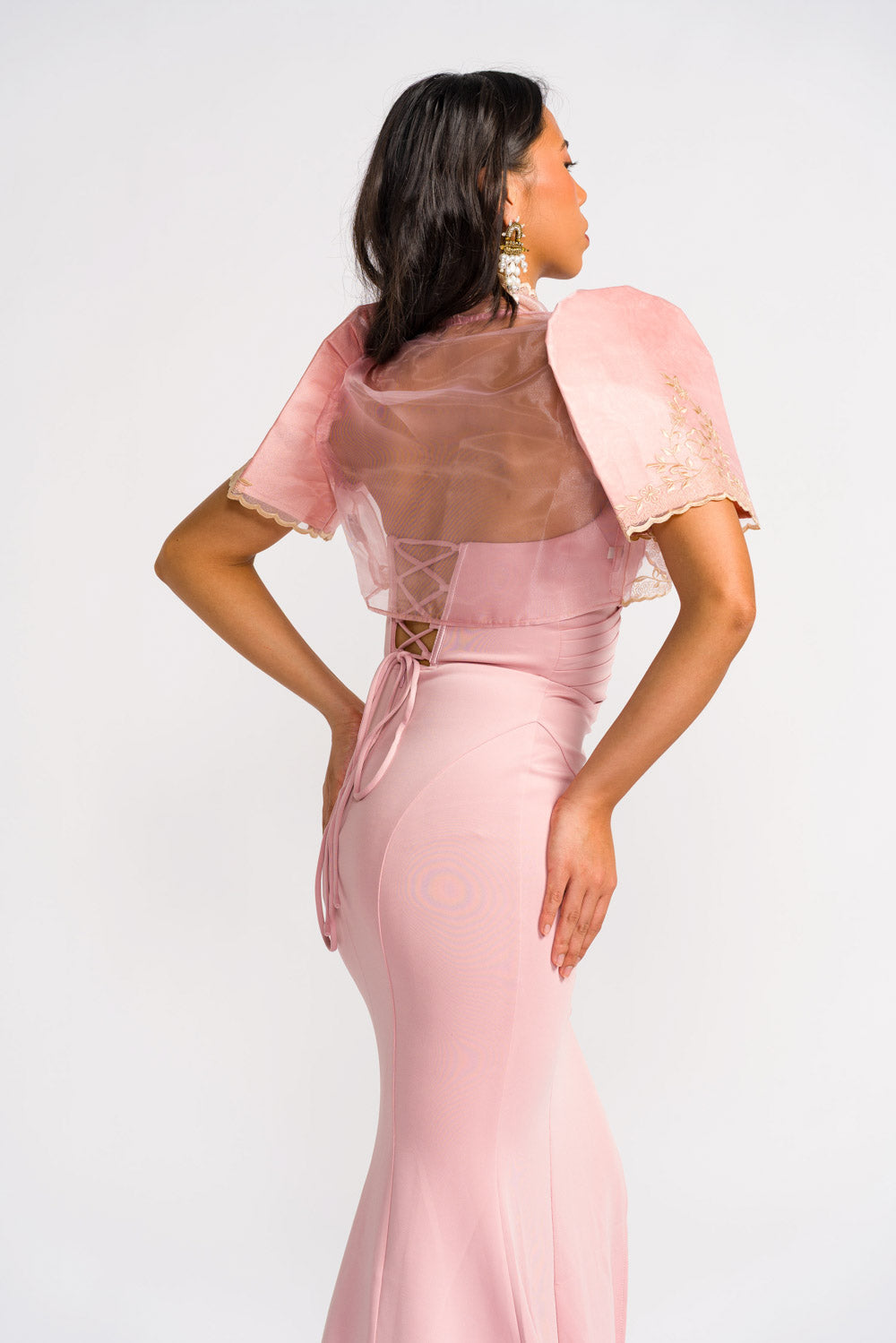 'Rosalia' Prom & Formal Gown (Lotus Pink)