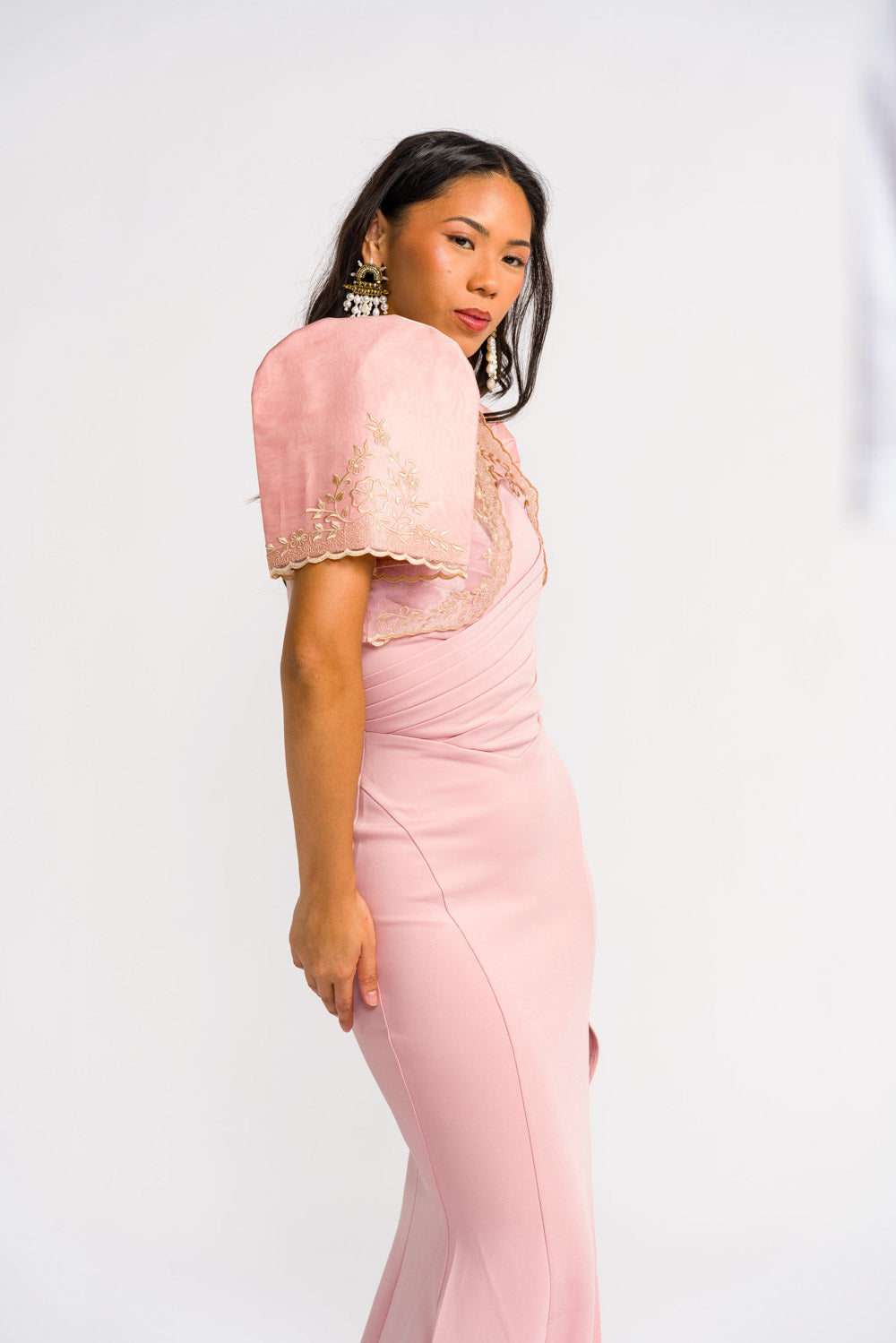 'Rosalia' Prom & Formal Gown (Lotus Pink)