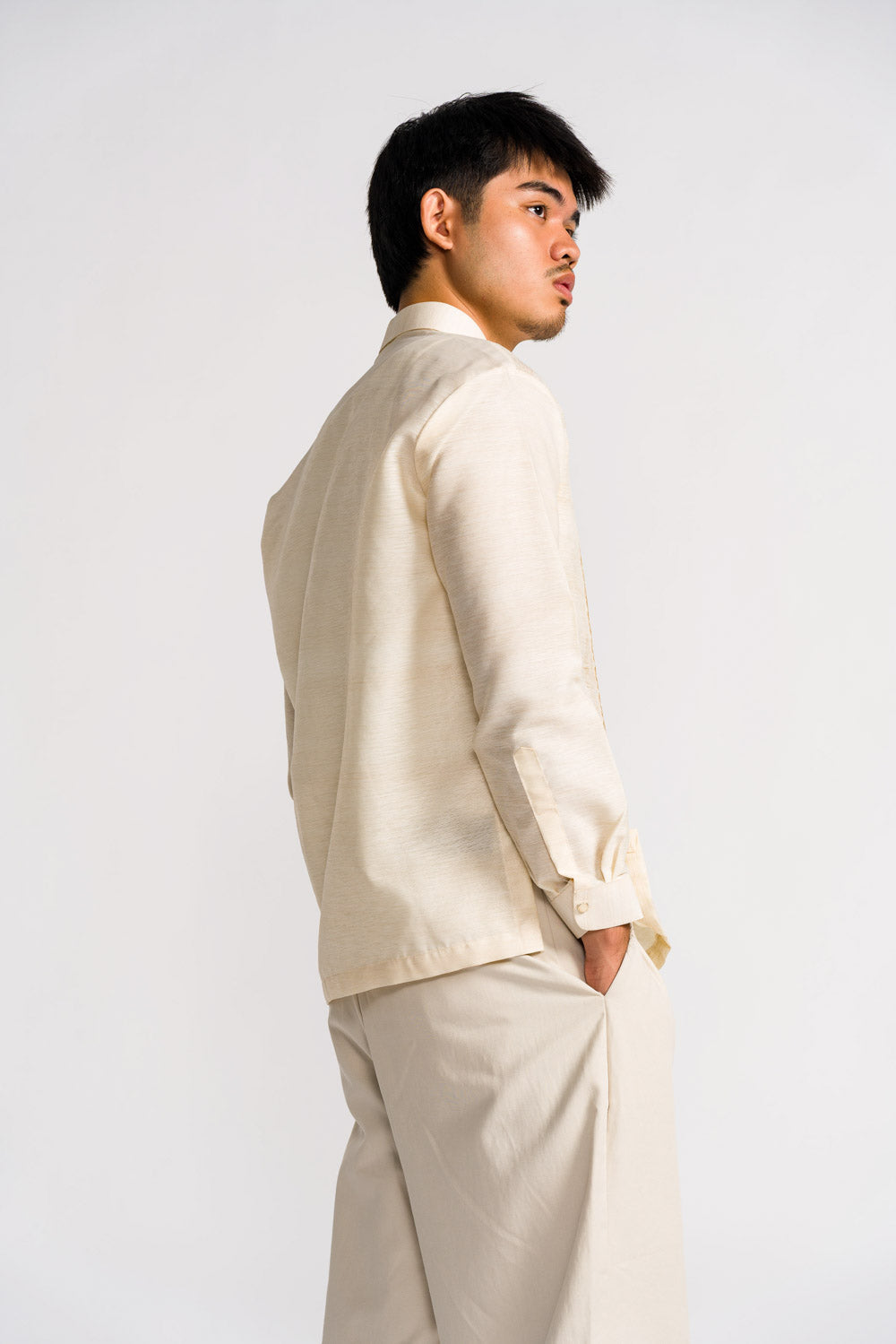 'Luciano' Barong Tagalog – Cream, Premium Jusilyn