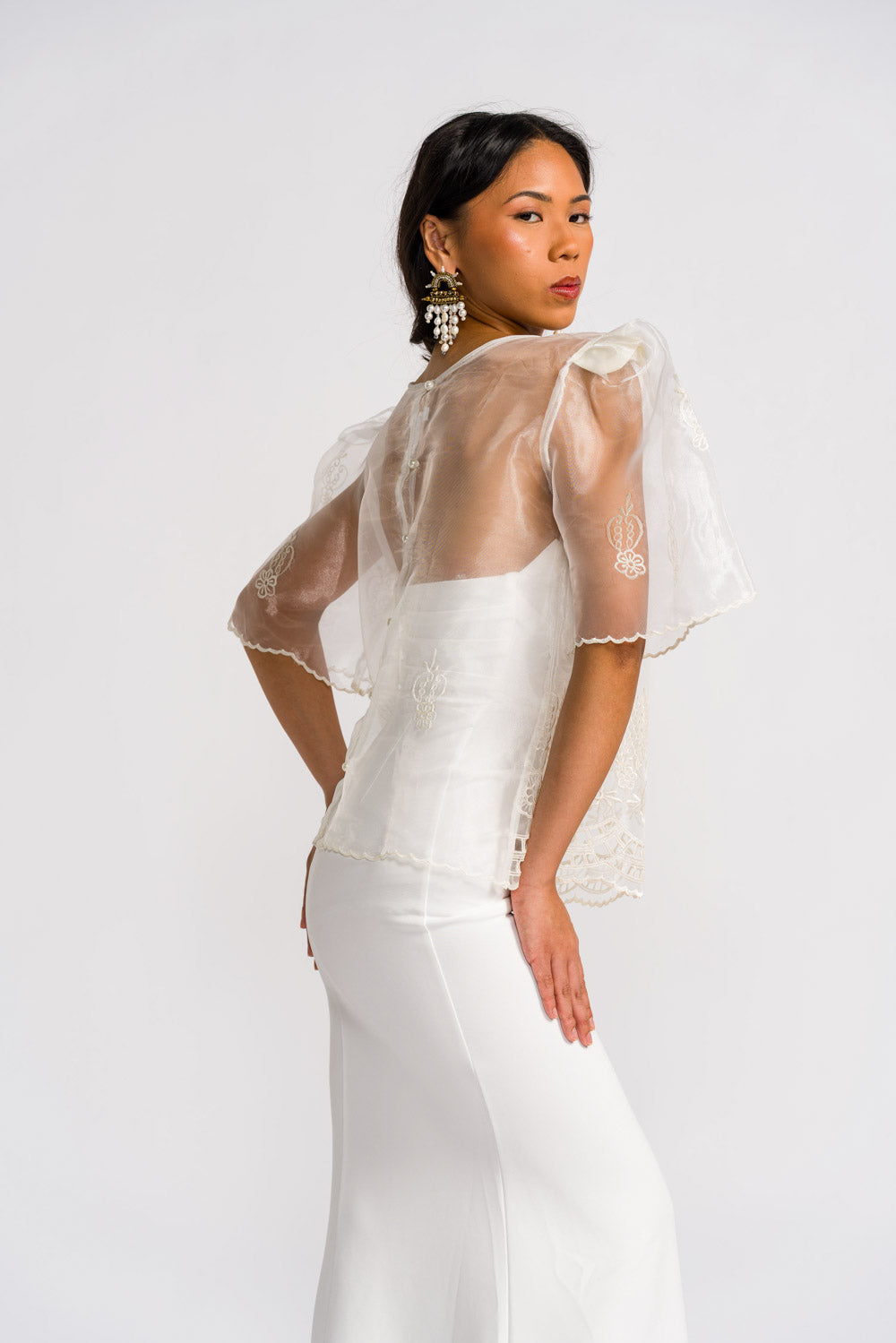 Barong Tagalog 'Yen', side view – Mestiza Filipina