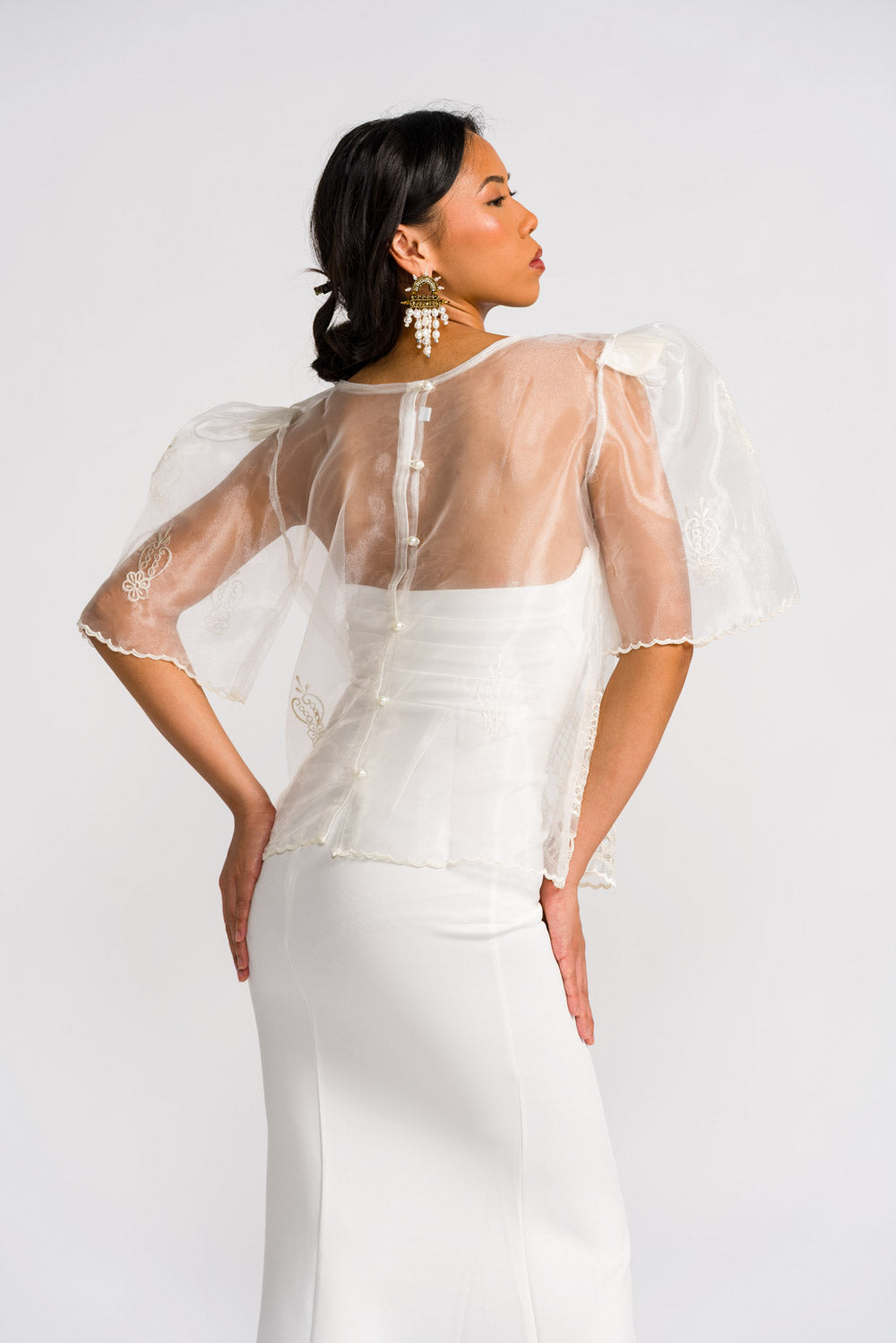 Barong Tagalog 'Yen', back view – Mestiza Filipina