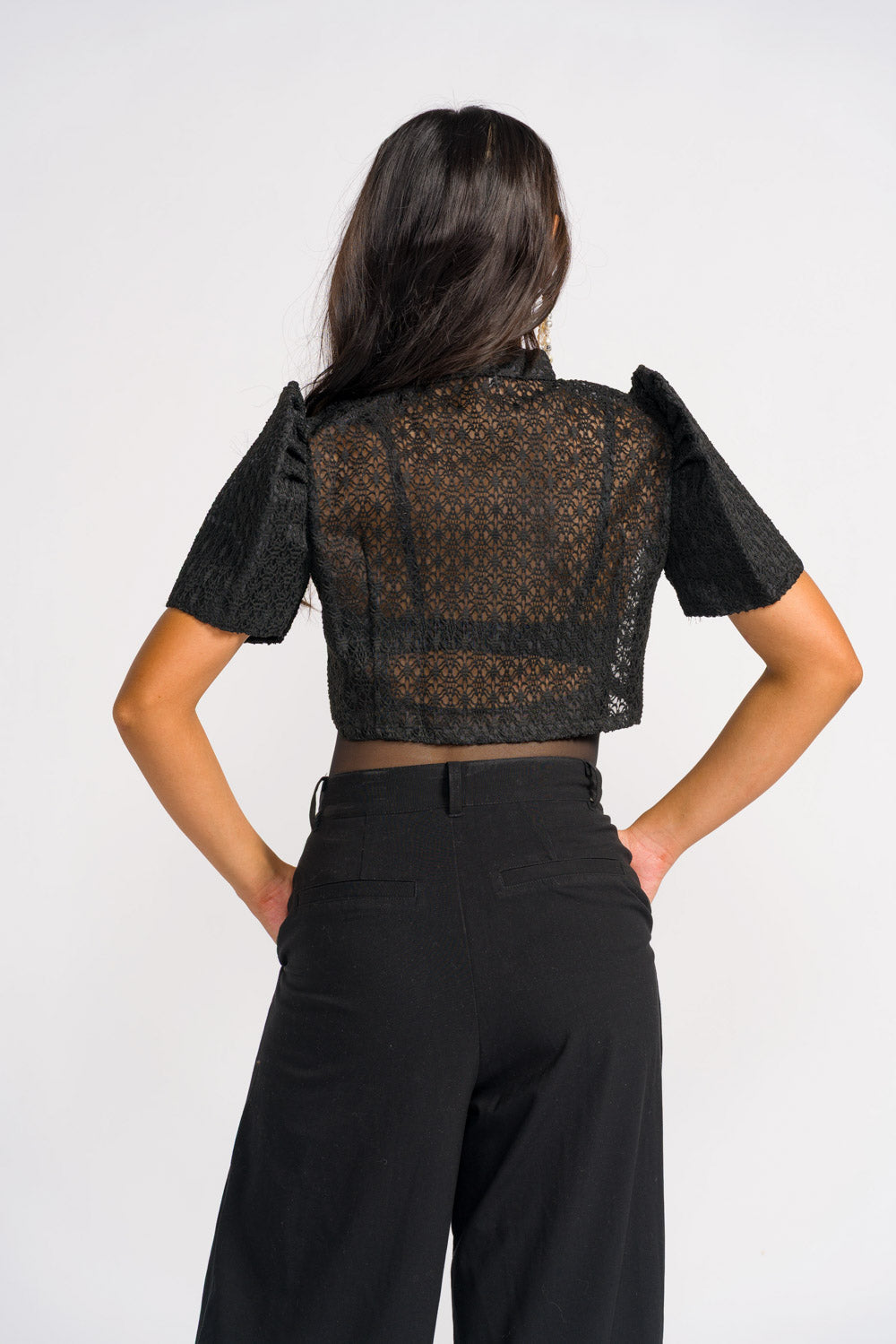 'Carlota' Bolero Filipiniana Sleeves (Midnight Black)