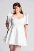 'Love' Mini Filipiniana Dress (Snow White)