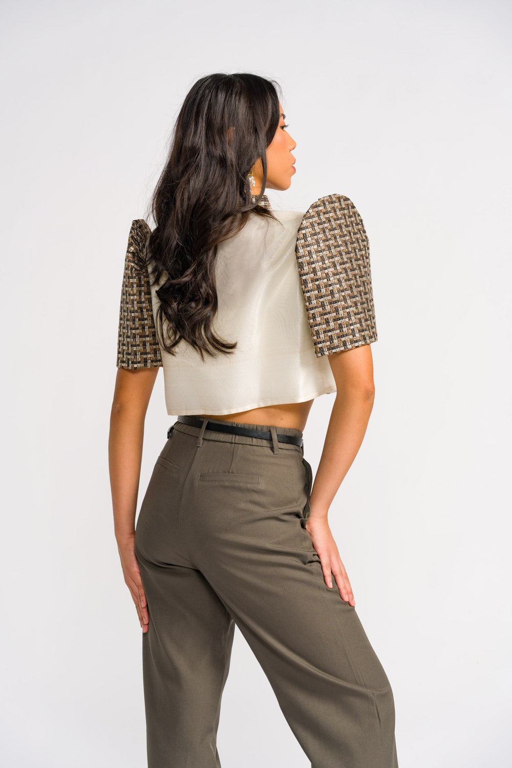 'Banika' Bolero Filipiniana Sleeves (Banig)