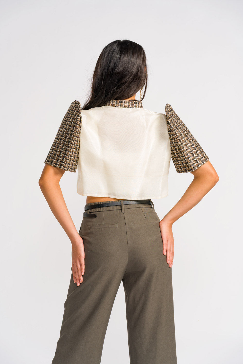 'Banika' Bolero Filipiniana Sleeves (Banig)