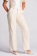 'Sia' Straight Leg Pants (Oat)