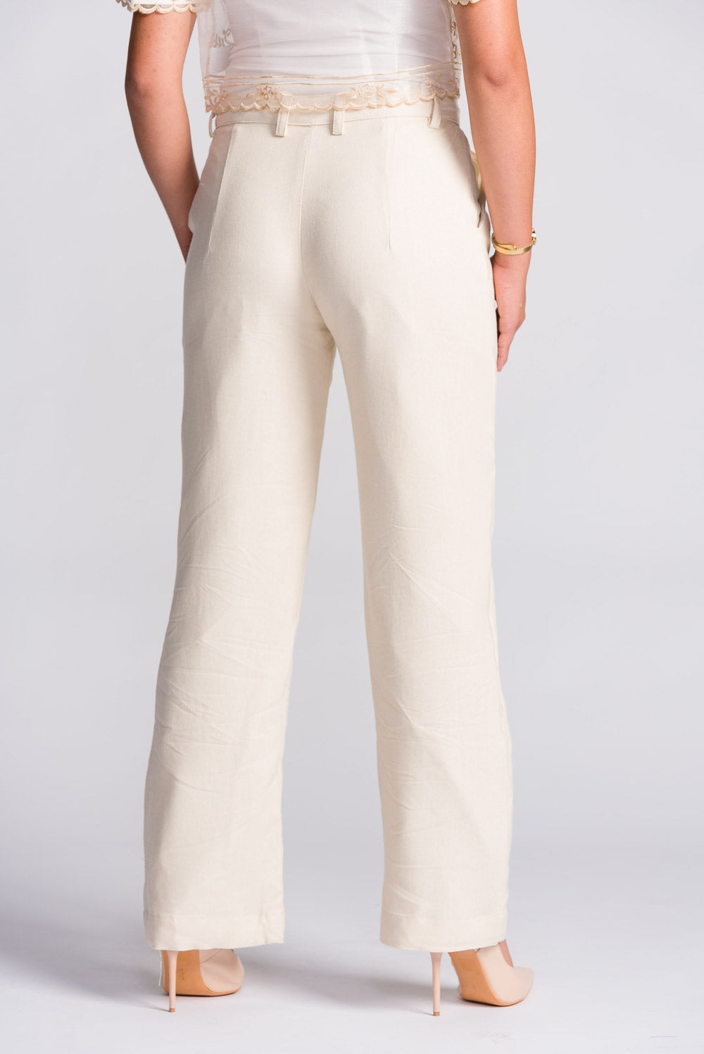 'Sia' Straight Leg Pants (Oat)